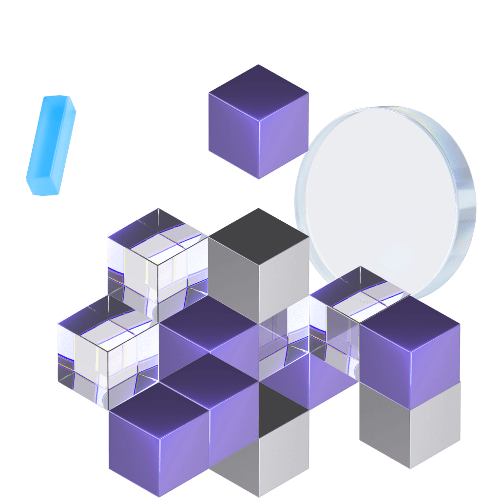 Объемная абстракция кубиков